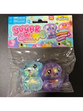 ORB Curiosities Sugar Swaps Twinsies Series 2 Glitter Pups Squishy Toy New